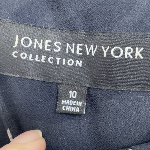 Sheer Chiffon Silk Animal Print Top 10 Sleeveless Office Neutral Mob Wife JNY - Picture 10 of 14